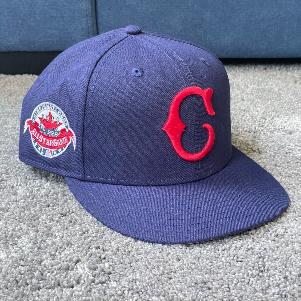 Hat Heaven New Era Cincinnati Reds Fitted Hat 1988 ASG Blue Red Gary UV 7 7/8